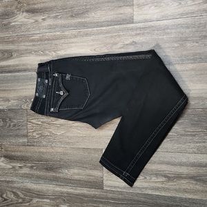Miss Me Black Embellished Skinny Jeans Size 31